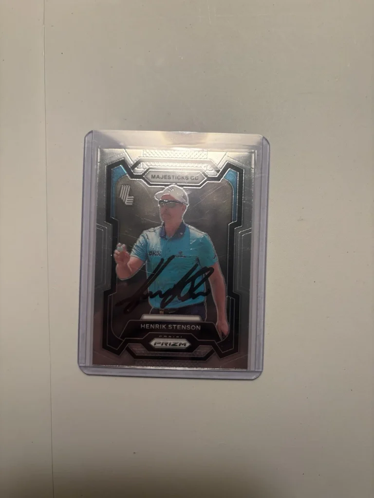 Henrik Stenson Signed 2024 Panini Prizm Trading Card (40) LIV Golf Majestics
