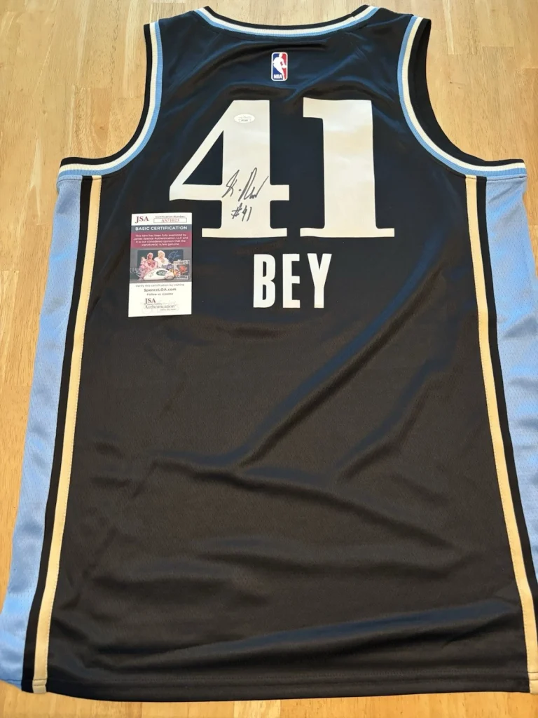 Saddiq Bey Signed Autographed Atlanta Hawks   City Edition Jersey JSA COA