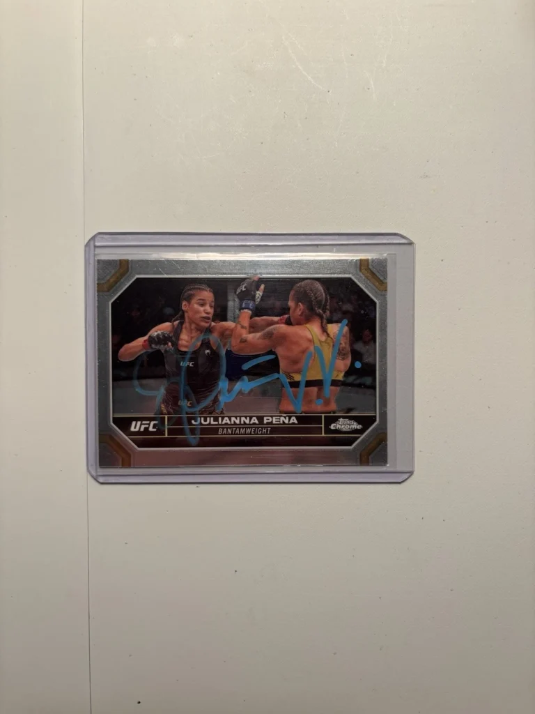 Julianna Pena Signed Autographed 2024 Topps Chrome Card