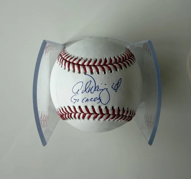 Adam Wainwright St. Louis Cardinals Autographed Baseball Inscribed JSA COA