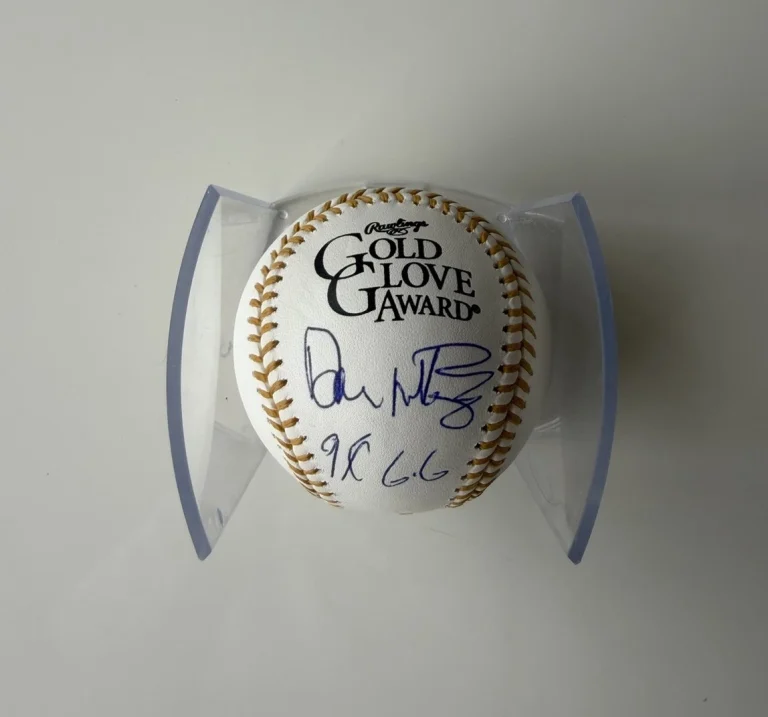 Don Mattingly Signed Gold Glove Baseball Autographed Yankees JSA COA