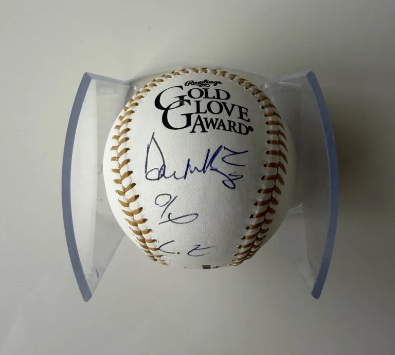 Don Mattingly Signed Gold Glove Baseball Autographed Yankees JSA COA