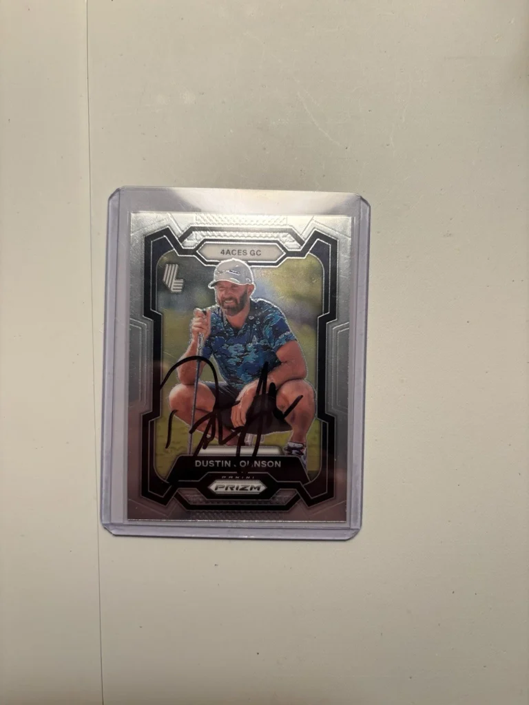 Dustin Johnson Signed 2024 Panini Prizm Trading Card (16) LIV Golf Aces Captain