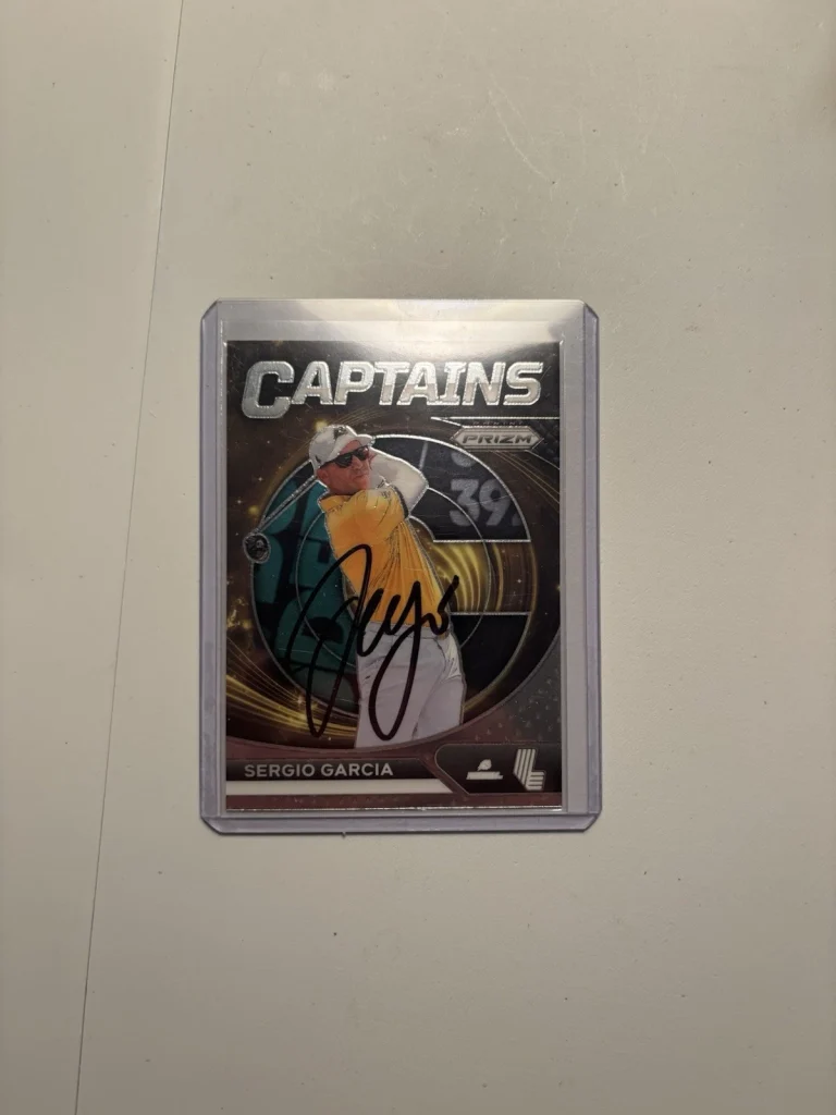 Sergio Garcia Signed Autographed 2024 Prizm Captains Card. (82)