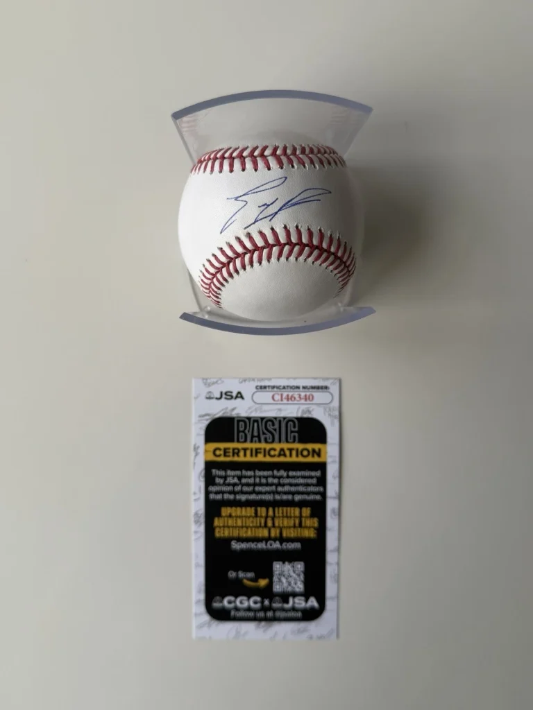 Eury Pérez Miami Marlins Autographed Baseball Young Star JSA COA