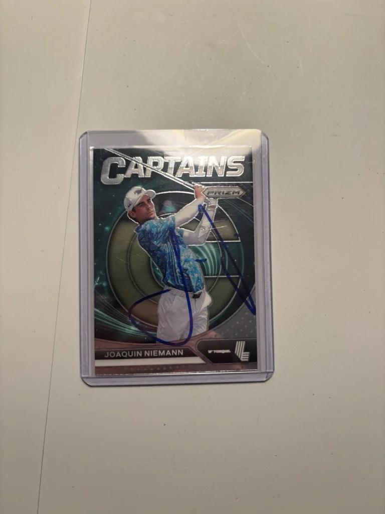Joaquin Niemann Signed 2024 Panini Prizm Trading Card (71) LIV Golf Torq