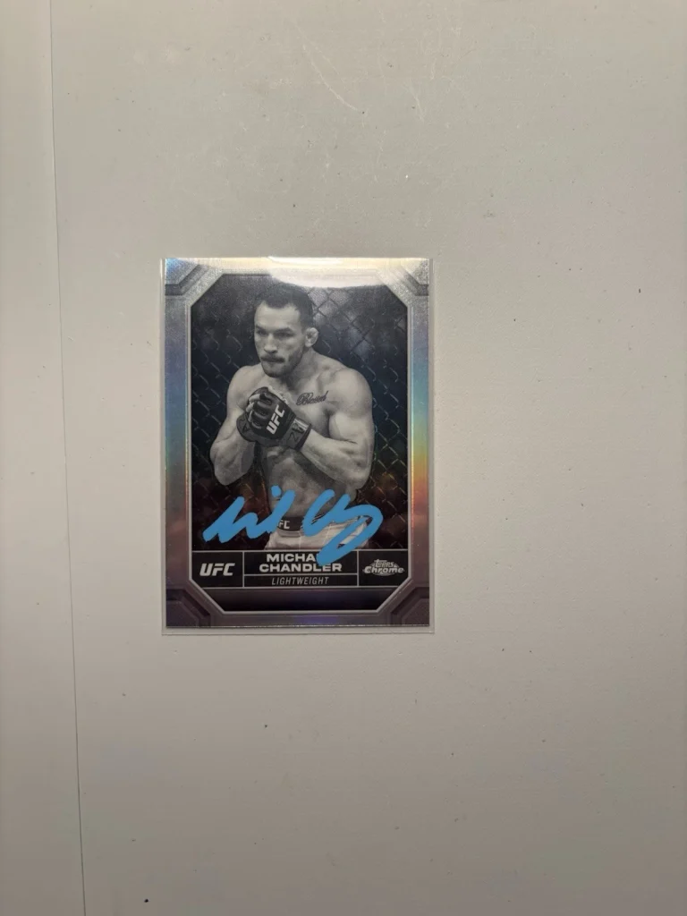 Michael Chandler  2024 Topps Chrome UFC Refractor On Card Auto