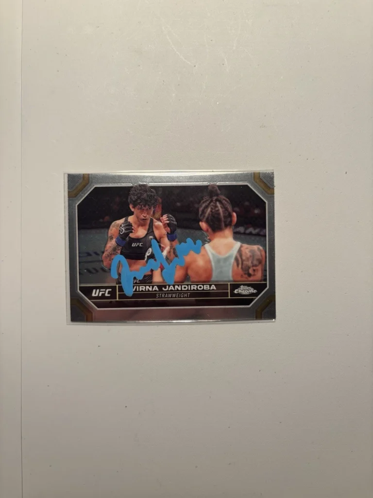 Virna Jandiroba Signed 2024 Topps Chrome UFC Base Card Autograph RARE #194