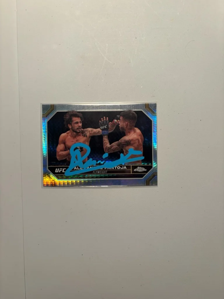 Alexandre Pantoja Signed Autographed 2024 Topps Chrome UFC Refractor Prizm