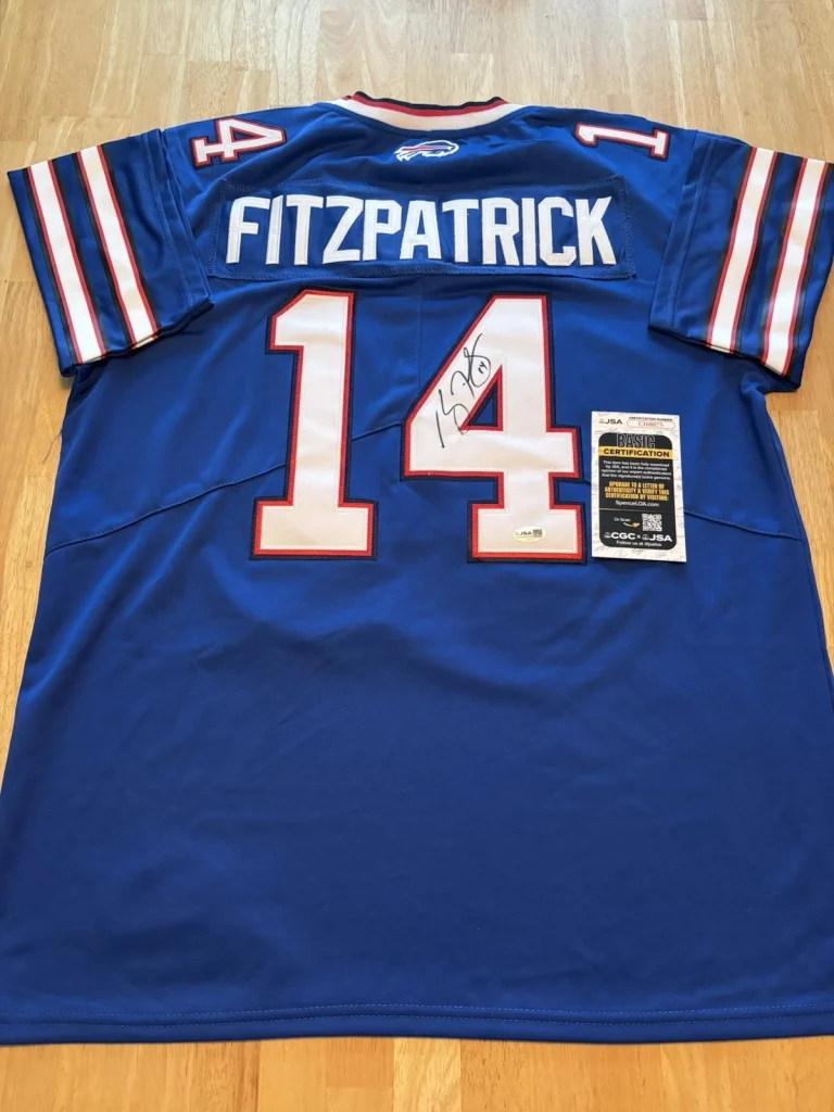 Ryan Fitzpatrick Signed Autographed Buffalo Bills Jersey Football JSA COA