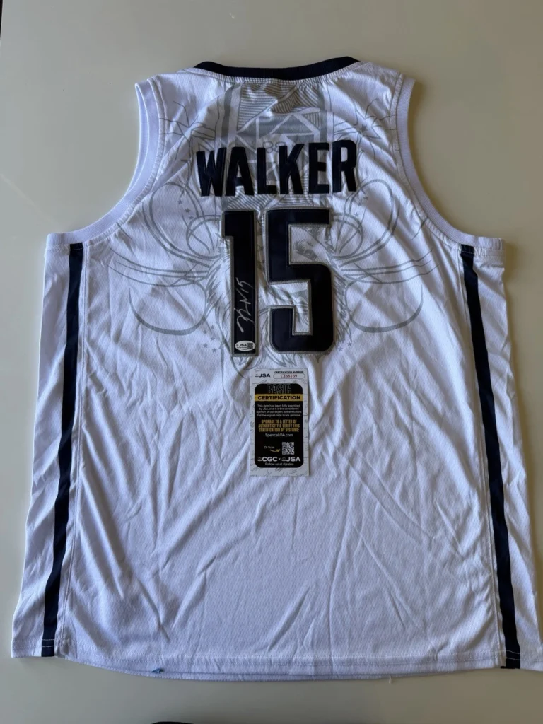 Kemba Walker UConn Huskies Autographed Jersey Hornets Star JSA COA