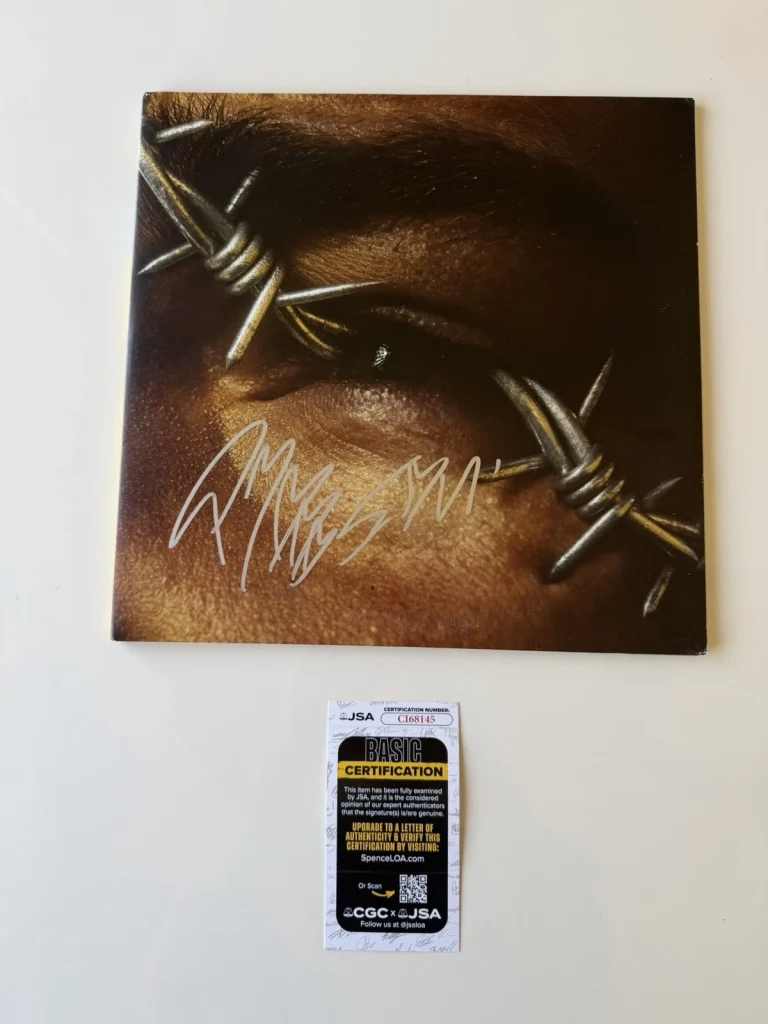 Post Malone Rapper Autographed beerbongs & bentleys Vinyl Record LP JSA COA