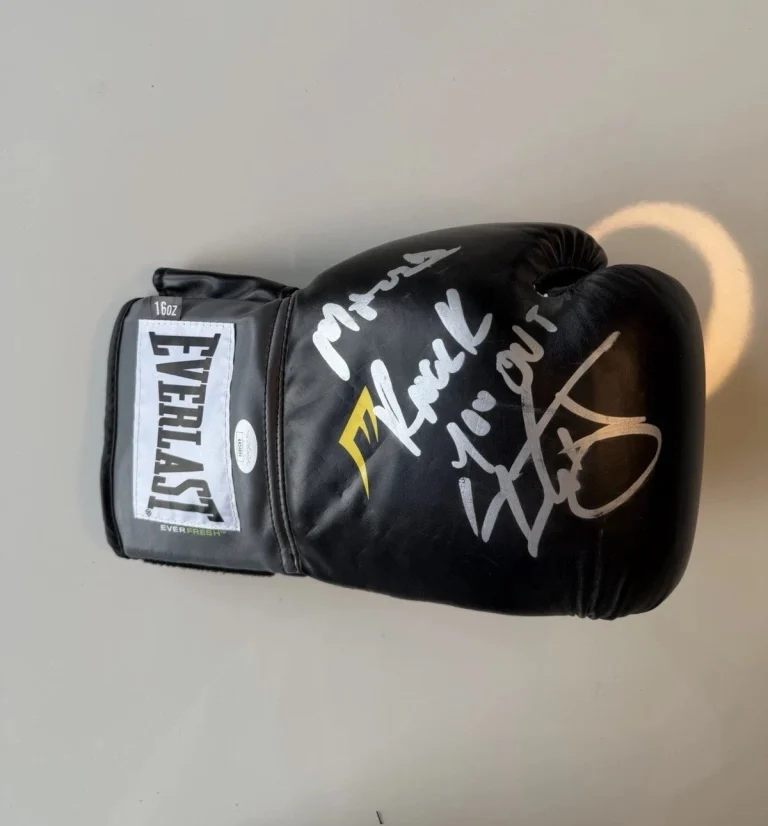 LL Cool J Autographed Boxing Glove Inscribed Mama Knock You Out Rapper JSA COA