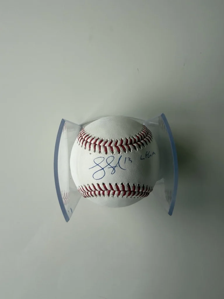 Luis Guillorme New York Mets Autographed Baseball Inscribed LFGM JSA COA