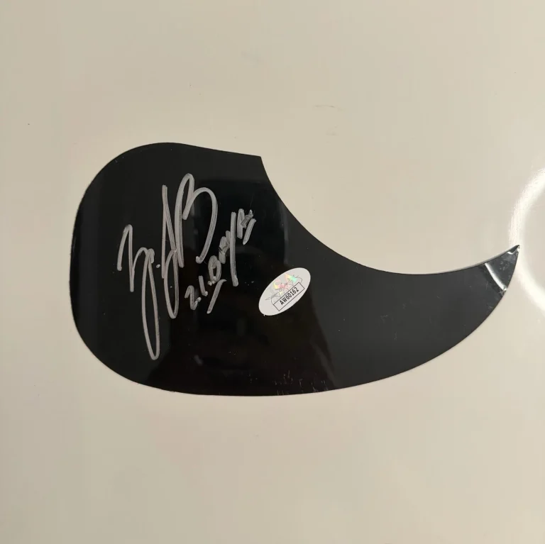 Zach Bryan Autographed Acoustic Pickguard American Heartbreak Country JSA COA