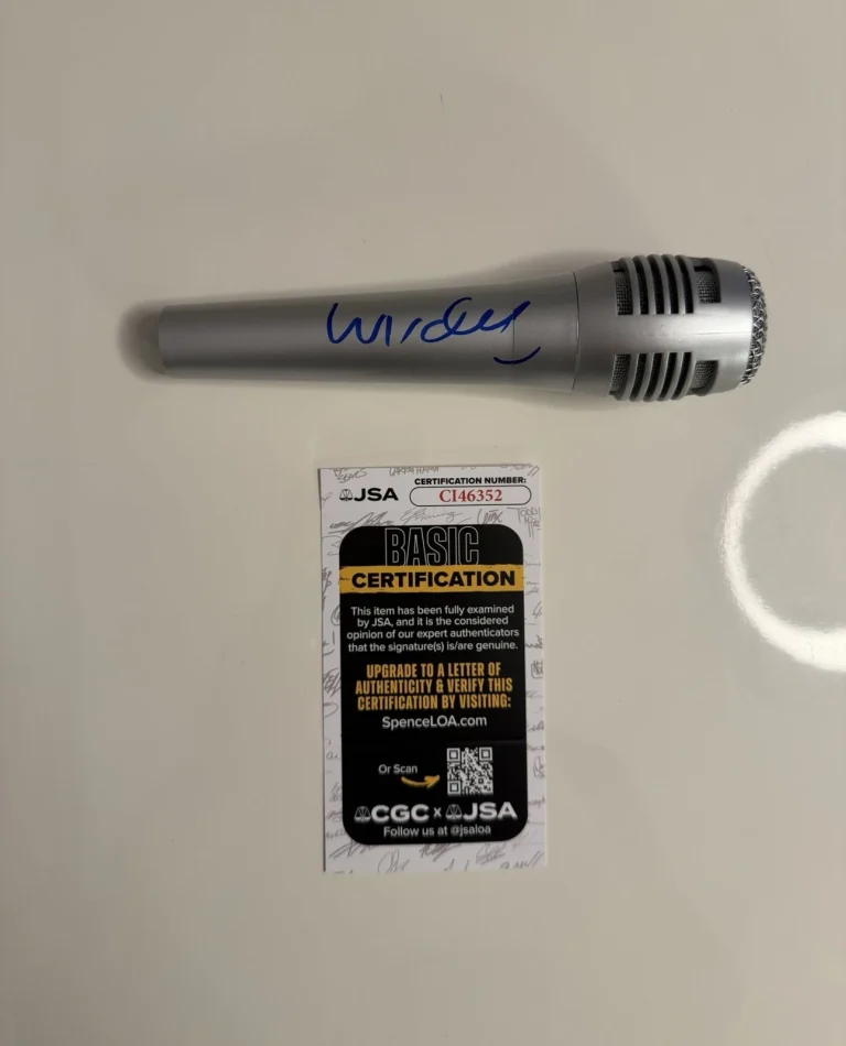 Wyclef Jean Autographed Microphone Fugees JSA COA