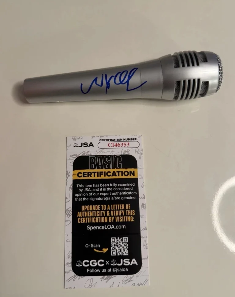 Wyclef Jean Autographed Microphone Fugees JSA COA