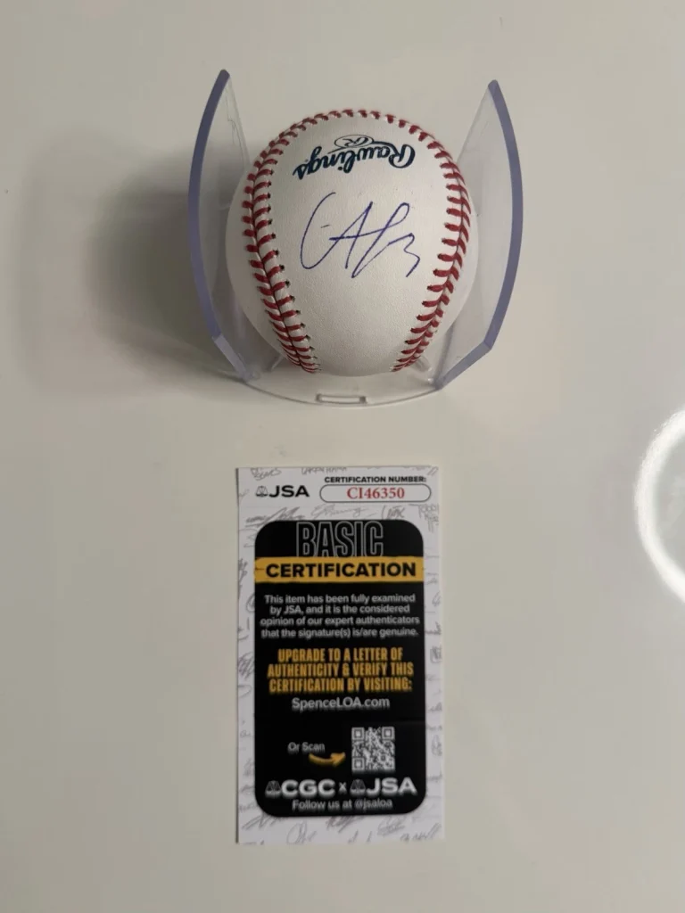 Francisco Álvarez New York Mets Autographed Baseball JSA COA
