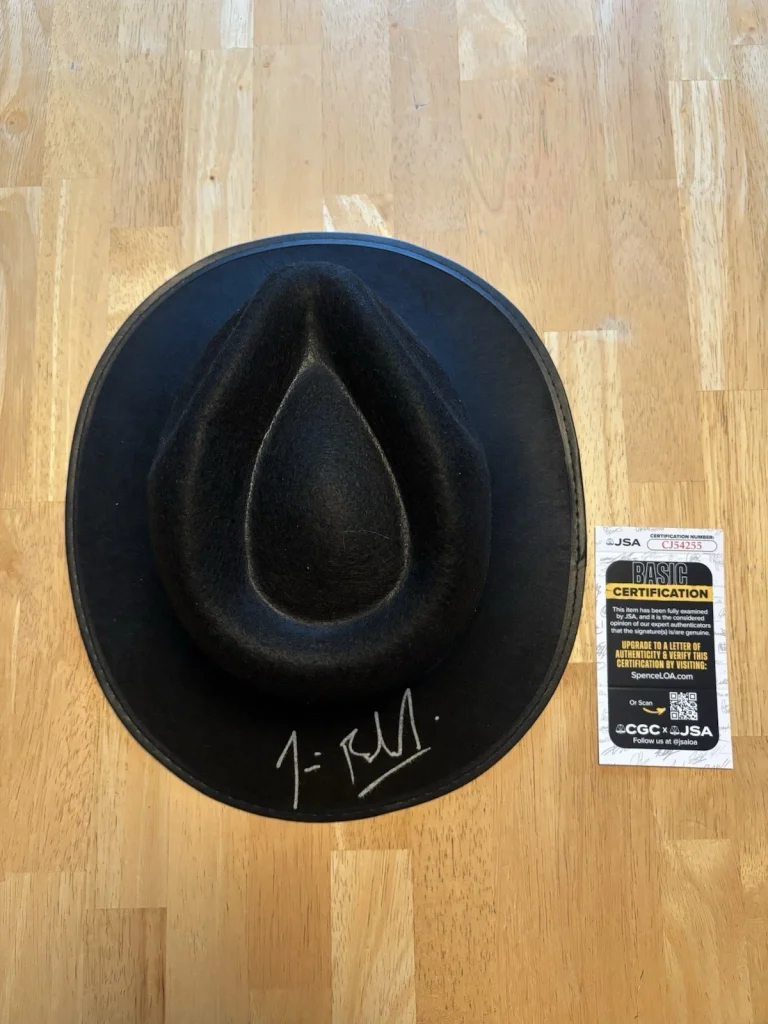 JIM JAMES BELUSHI SIGNED AUTOGRAPHED BLUES BROTHERS FEDORA HAT JSA COA RARE!