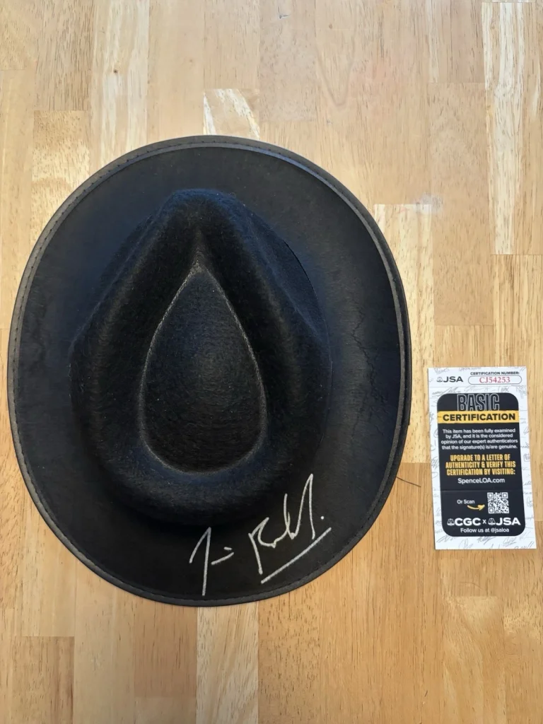 JIM JAMES BELUSHI SIGNED AUTOGRAPHED BLUES BROTHERS FEDORA HAT JSA COA RARE!