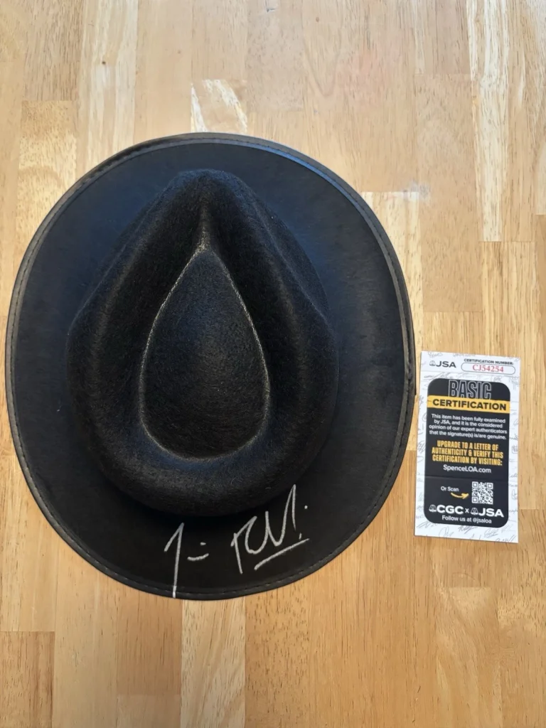 JIM JAMES BELUSHI SIGNED AUTOGRAPHED BLUES BROTHERS FEDORA HAT JSA COA RARE!