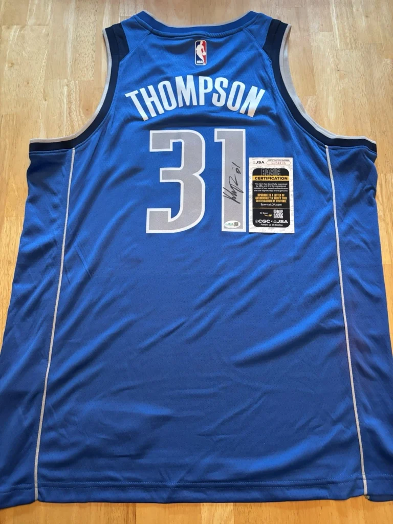 Klay Thompson Signed Autographed  Dallas Mavericks Jersey Jsa Coa