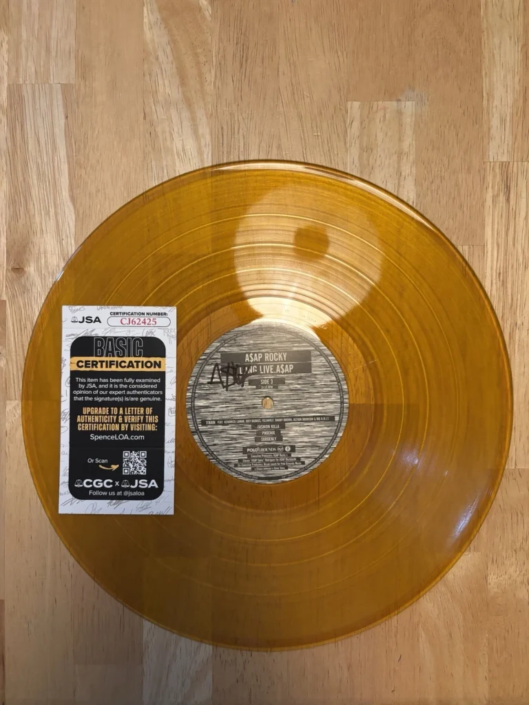 A$AP ASAP Rocky Signed Autographed Long.Live.A$AP Album DISC ONLY JSA COA