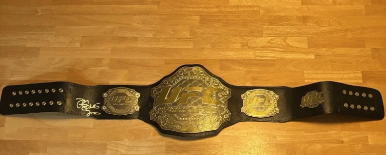 Jon Jones UFC Fighter Autographed Championship Belt Bones JSA COA