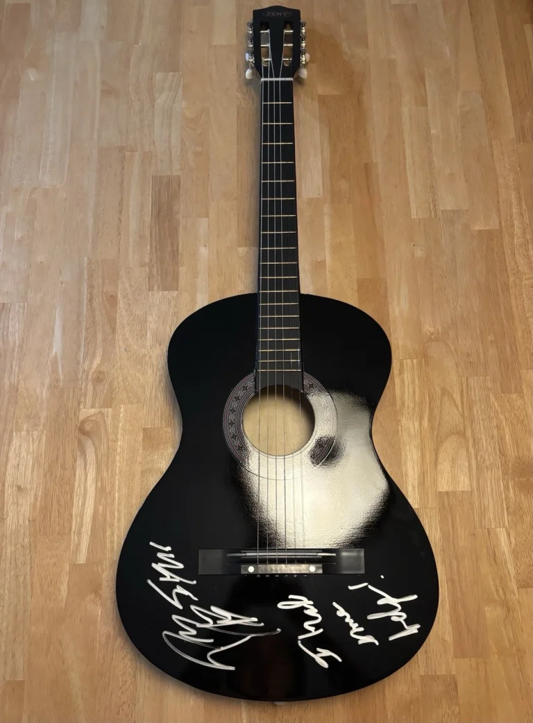POST MALONE SIGNED BLACK GUITAR INSCRIBED I HAD SOME HELP COUNTRY AUSTIN JSA COA