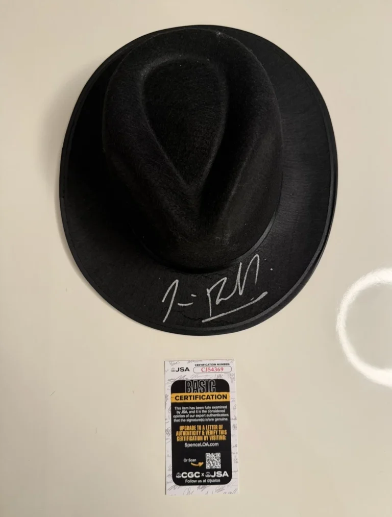 Jim James Belushi Autographed Fedora Hat Blue Brothers Rare JSA COA