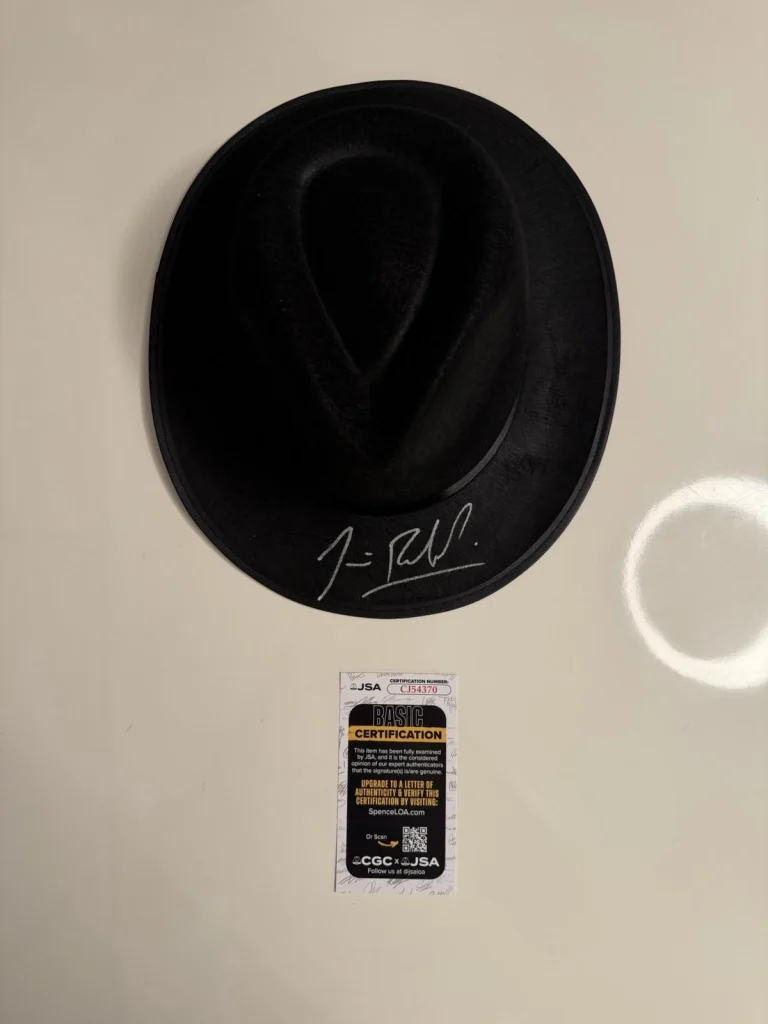 Jim James Belushi Autographed Fedora Hat Blue Brothers Rare JSA COA