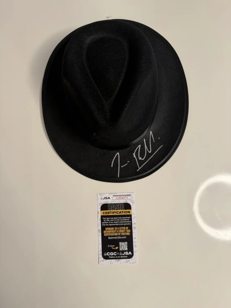 Jim James Belushi Autographed Fedora Hat Blue Brothers Rare JSA COA