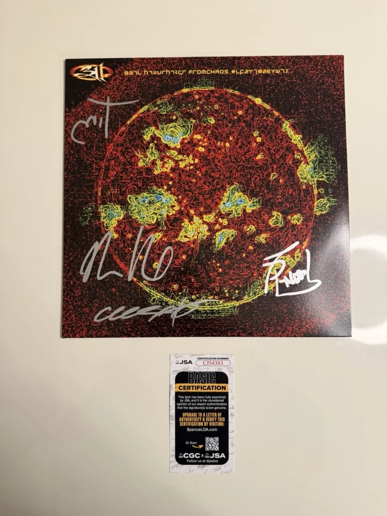311 Band Autographed Vinyl “From Chaos” Signed Nick Hexum Chad Sexton P-Nut Tim