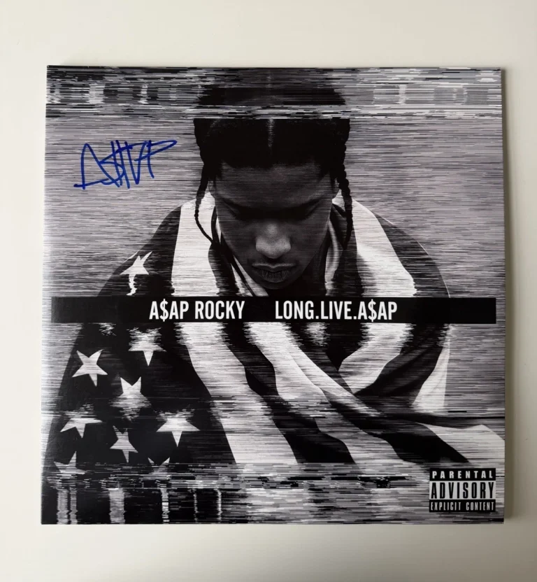 A$AP Rocky Rapper Autographed “LONG.LIVE.A$AP” Vinyl Rihanna Beckett