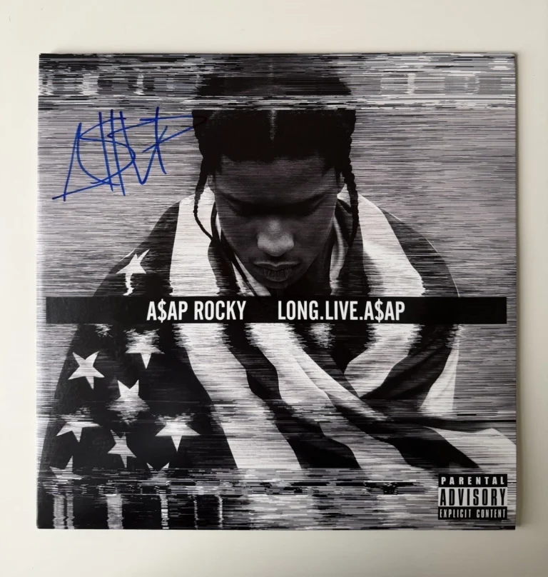 A$AP Rocky Rapper Autographed “LONG.LIVE.A$AP” Vinyl Rihanna Beckett