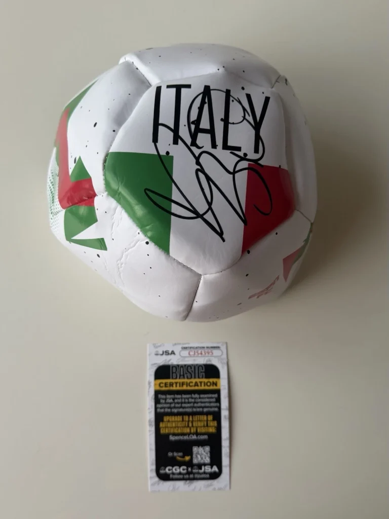 Marco Materazzi Autographed Italy Soccer Ball 2006 World Cup JSA COA