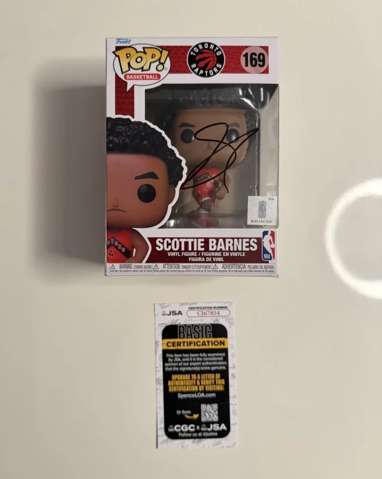 Scottie Barnes Toronto Raptors Autographed Funko Pop #169 JSA COA