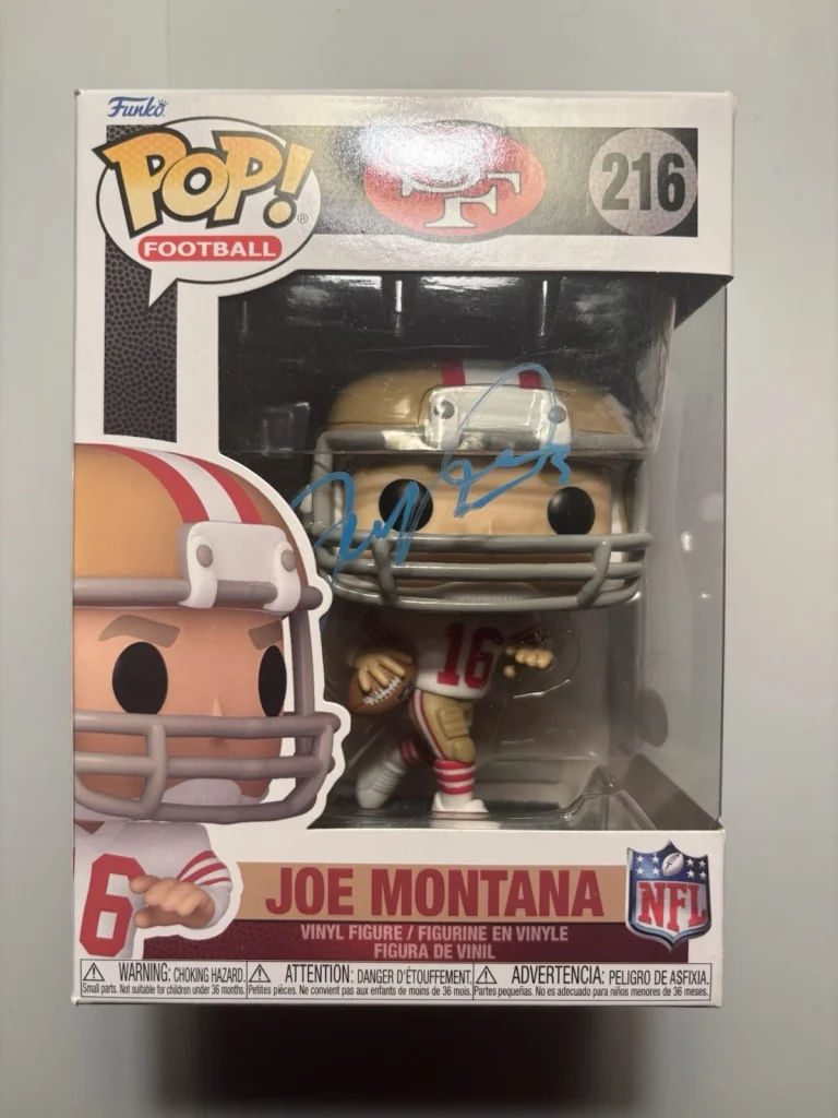 Joe Montana San Francisco 49ers Autographed Signed Funko Pop Figure #216 JSA COA