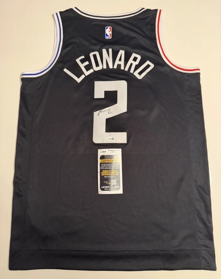Kawhi Leonard Los Angeles Clippers Autographed Jersey Star JSA COA