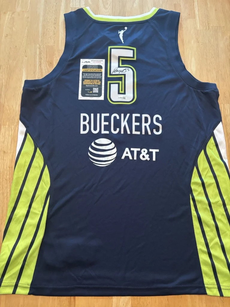 Paige Bueckers Dallas Wings Autographed Jersey Star JSA COA