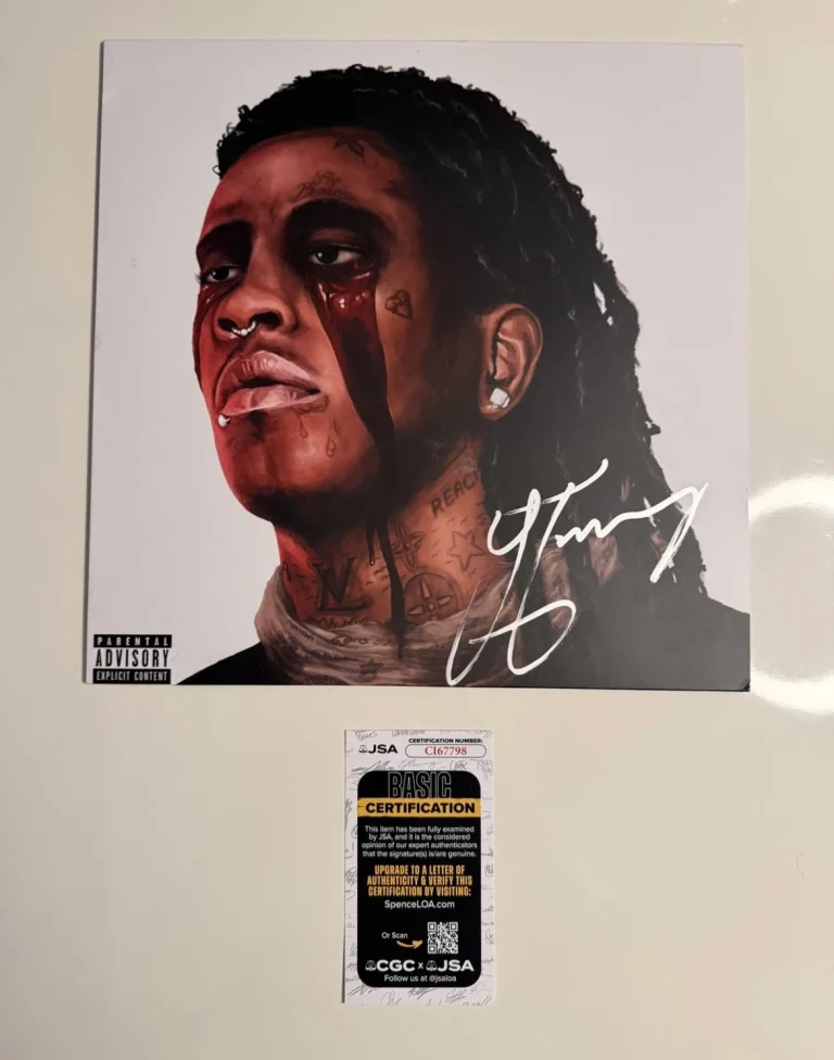 Young Thug Rapper Autographed Slime Season 3 Vinyl Record YSL JSA COA