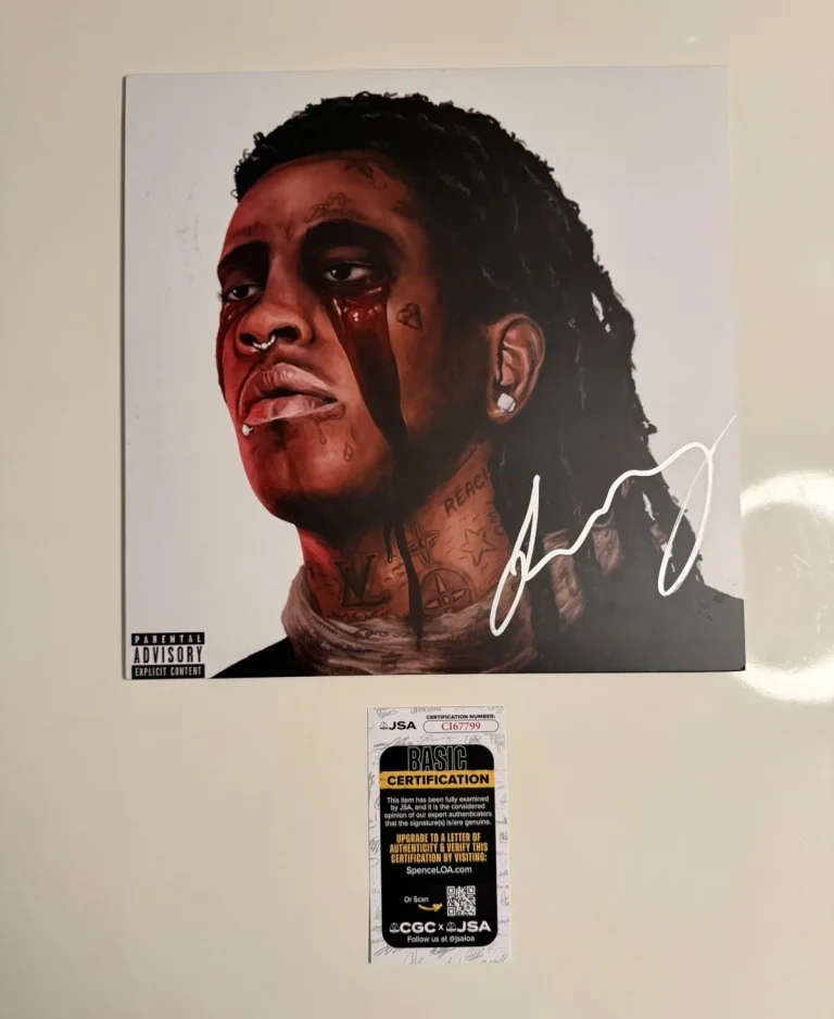 Young Thug Rapper Autographed Slime Season 3 Vinyl Record YSL JSA COA