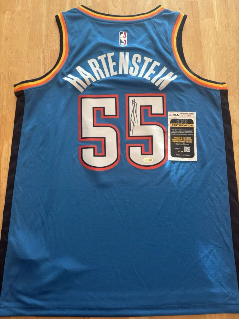 Isaiah Hartenstein Signed Autographed Oklahoma City Thunder Jersey Jsa Coa