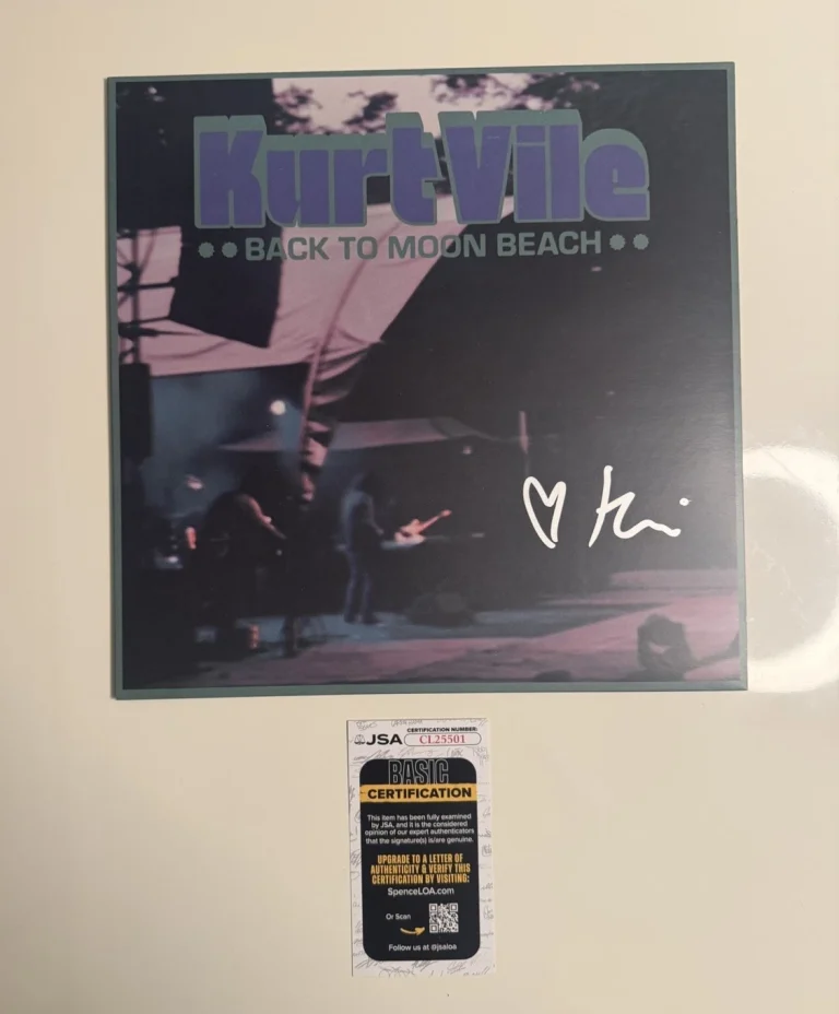 Kurt Vile Autographed Back to Moon Beach Vinyl LP Record JSA COA