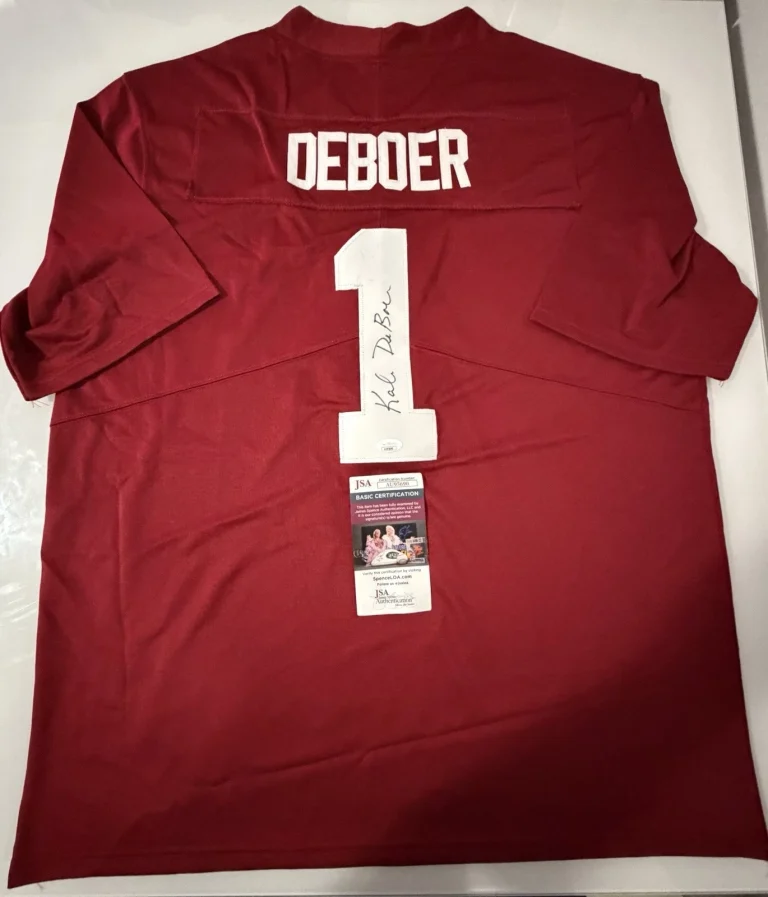 Kalen DeBoer Signed Autographed Alabama Coach Jersey JSA COA