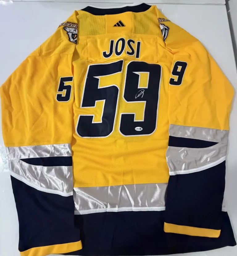 Roman Josi Signed Autographed Nashville Predators Jersey JSA COA