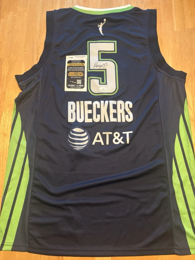 Paige Bueckers Dallas Wings Autographed Jersey Star JSA COA