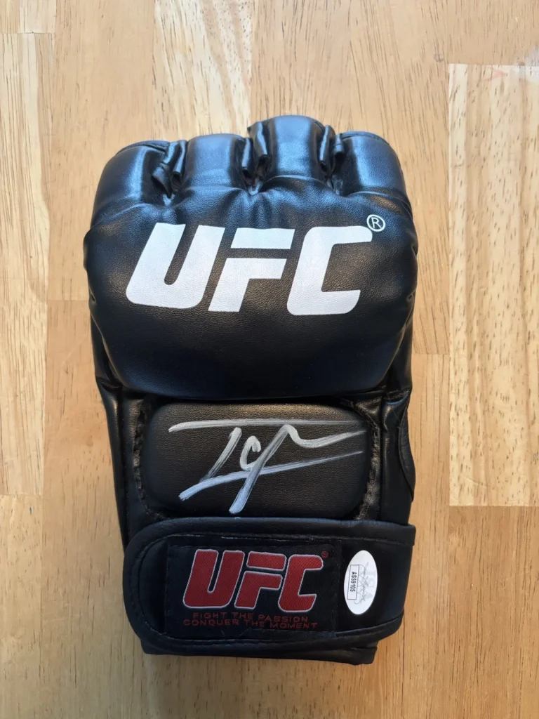 Ilia Topuria Fighter Autographed Signed UFC Glove MMA Champ JSA COA. Rare