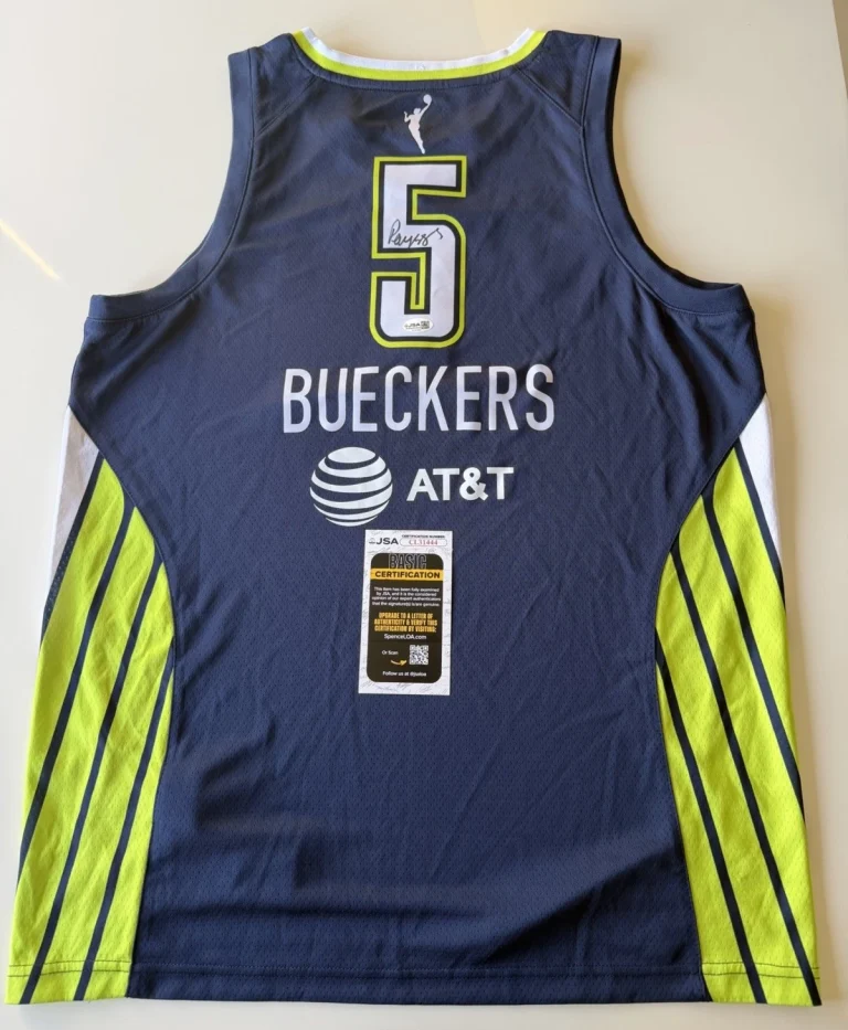 Paige Bueckers Dallas Wings Autographed Jersey Star JSA COA