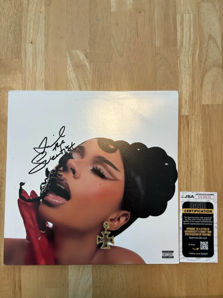 Mariah the Scientist Autographed “To Be Eaten Alive” Vinyl Record JSA COA